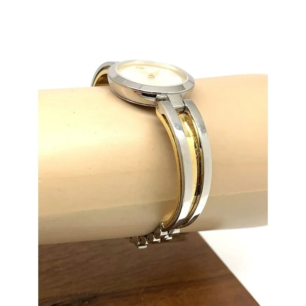 Movado Women's Watch 0607150 Aleena Swiss Quartz Petite 27mm Two Tone Bangle